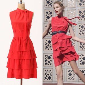 Anthropologie | Girls from Savoy Silk Oska Dress | Sz 10 | NWOT